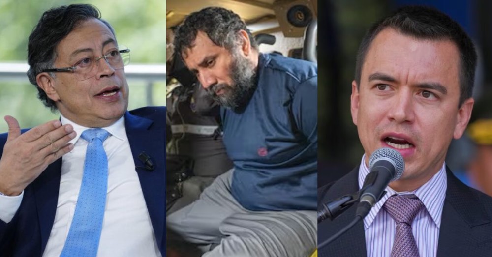 Noboa cuestiona a Petro por entorno ligado a alias Fito